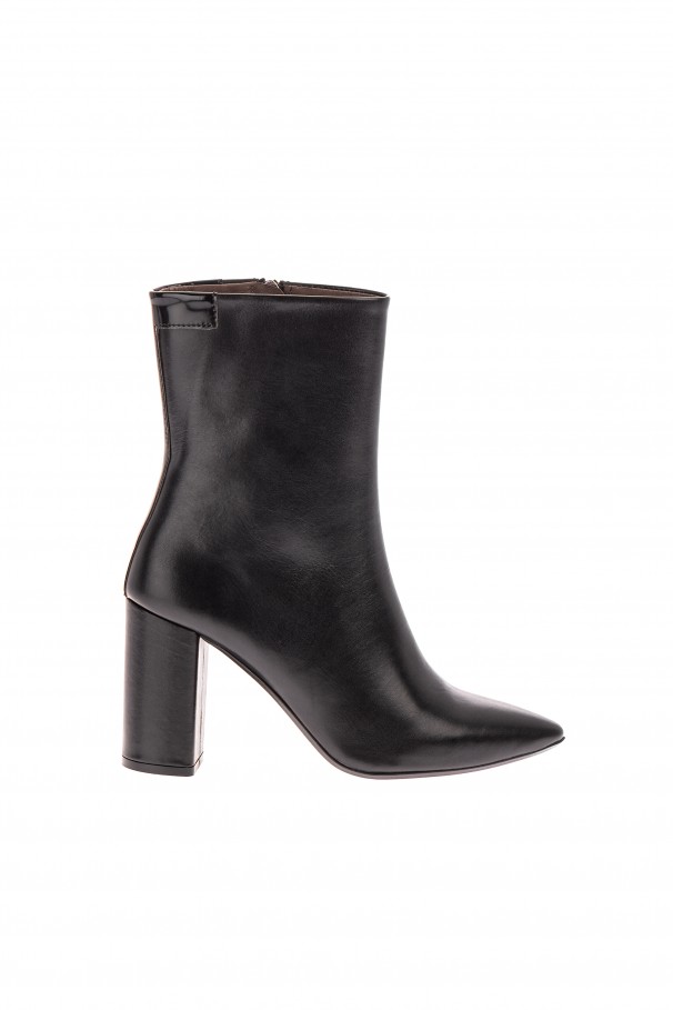 High-heeled ankle boots