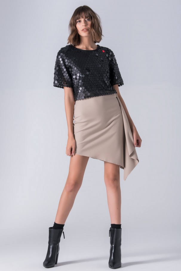 Tull top with sequins