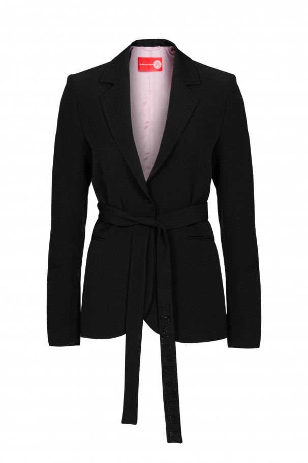 DOUBLE-BREASTED BLAZER WITH BELT