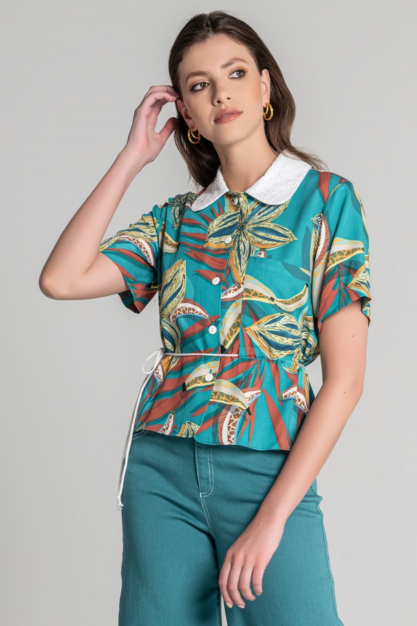 Digital print blouse