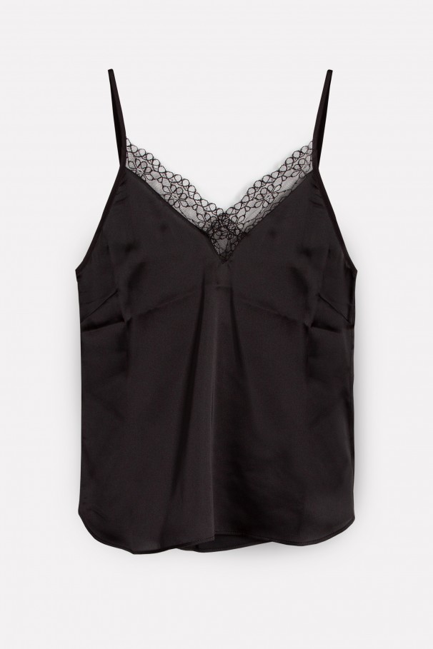 Top with lace trim