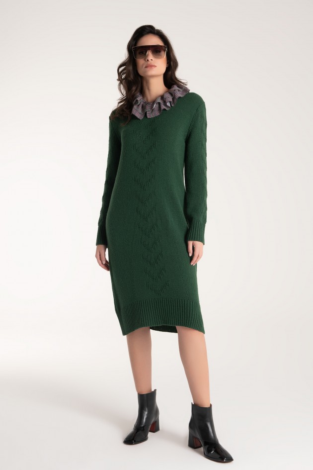 Knitted straight cut dress