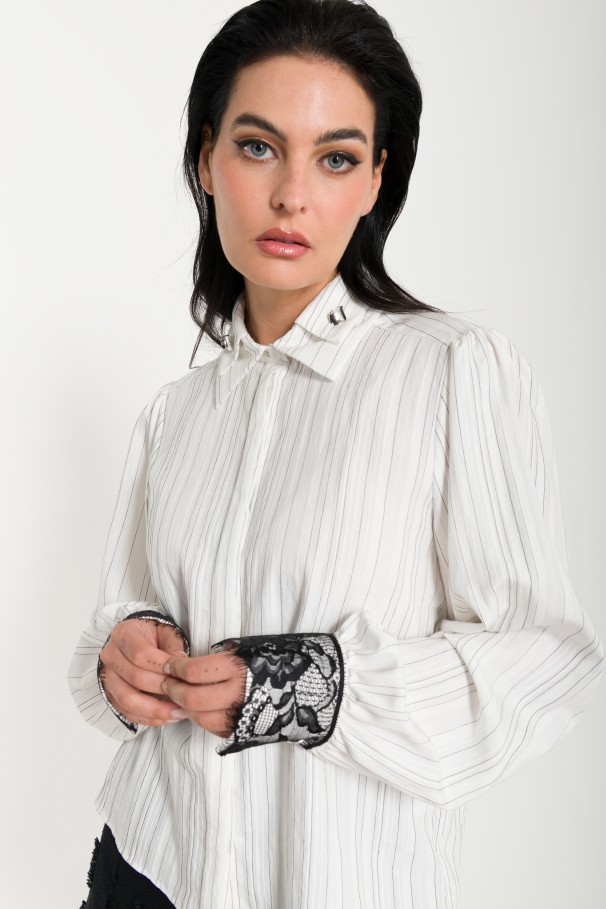 Shirt with premium quality lace