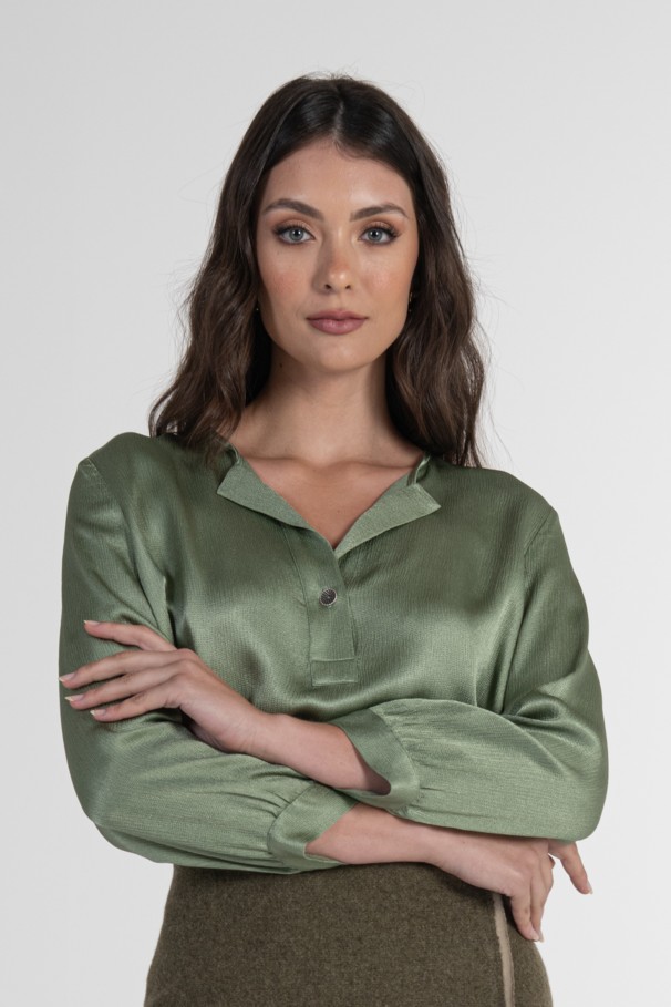 Blouse en satin