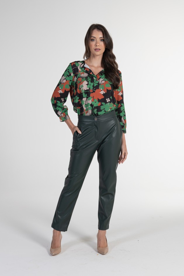 Pantalon de cocktail en polycuir