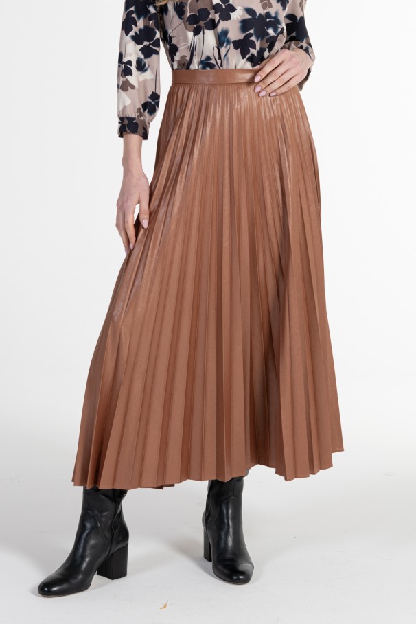 Pleated Midi Skirt