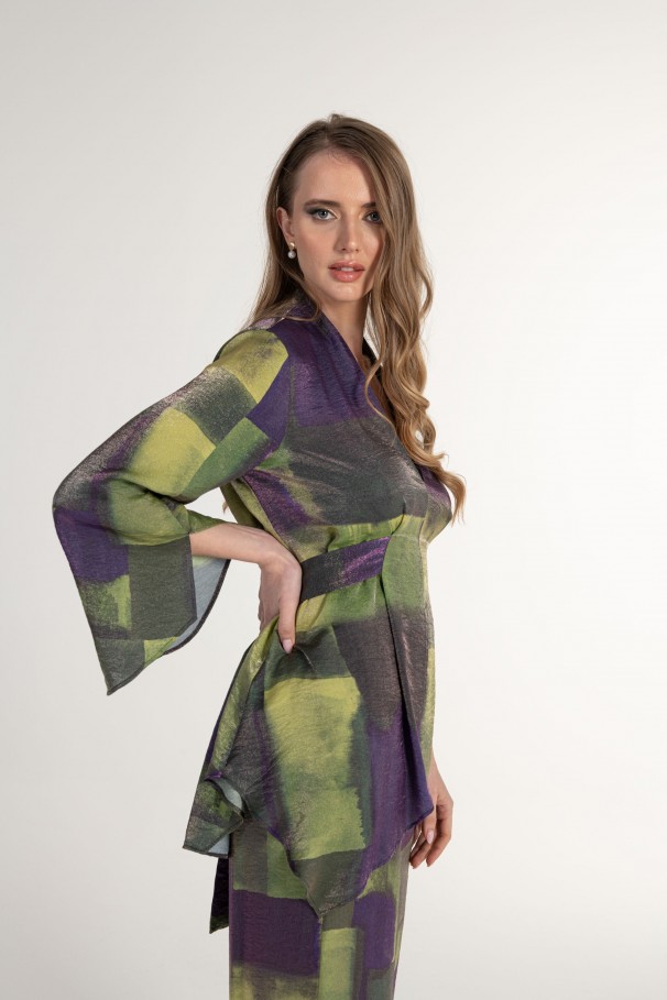 Abstract print tunic