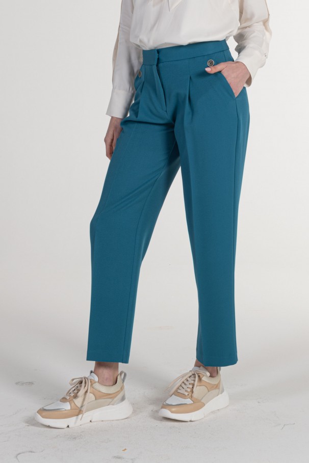 Pantalon de costume court droit