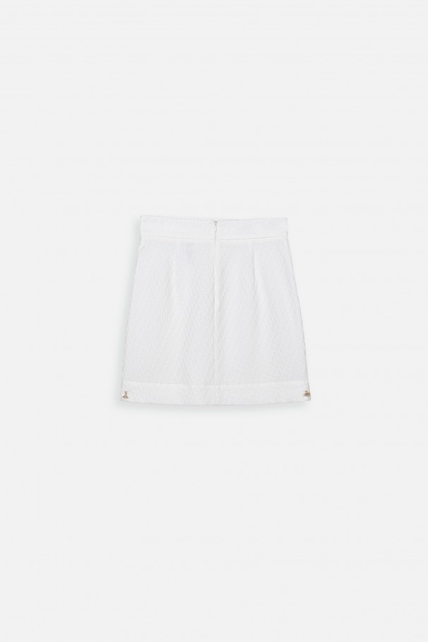 Short jacquard skirt