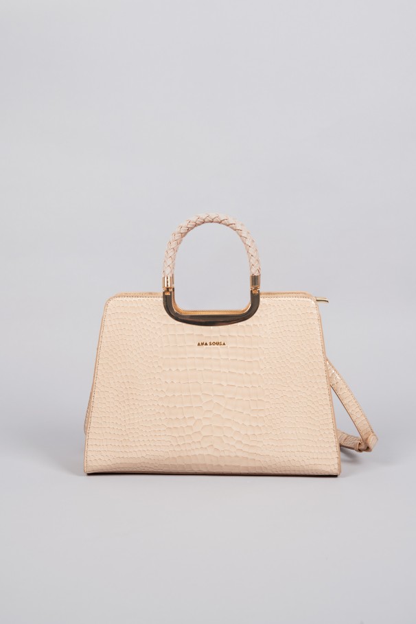 Pochette en vernis croco