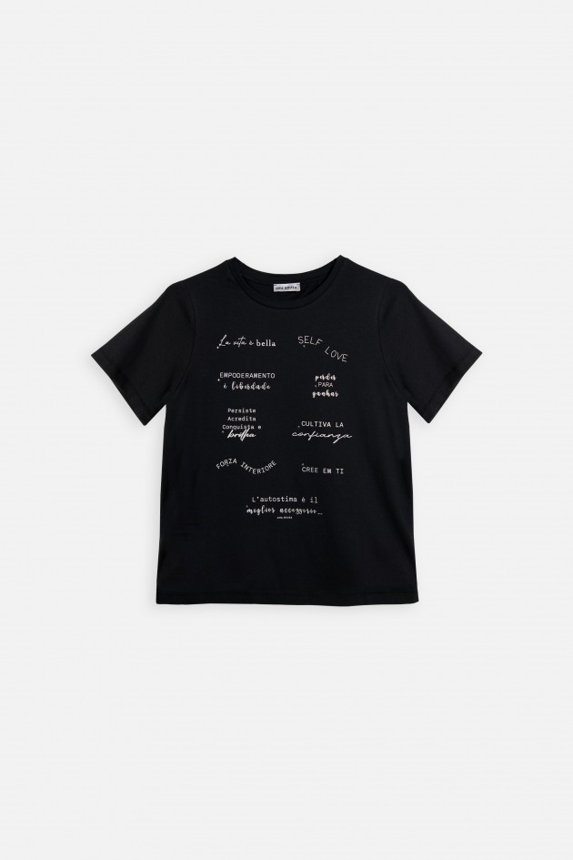 T-shirt with message print