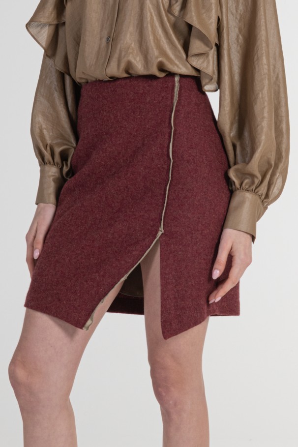 Mini Skirt with Slit