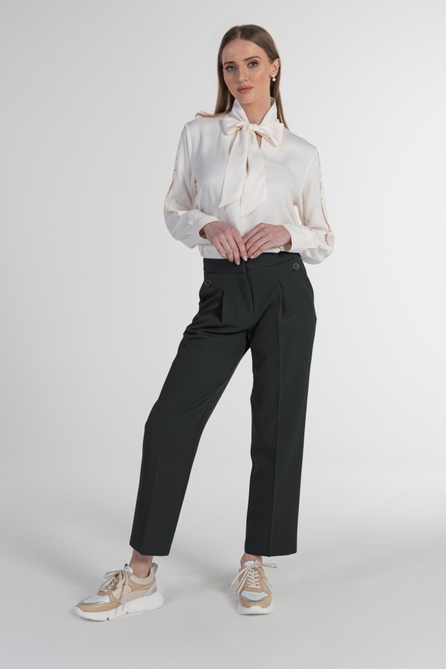 Short straight suit pants