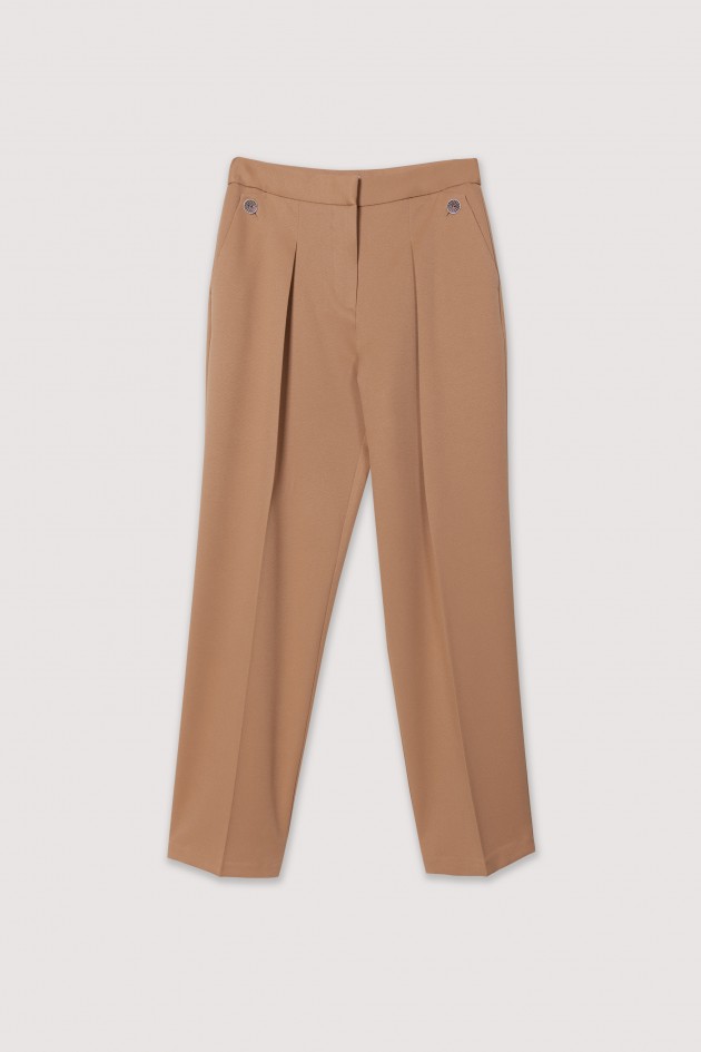 Short straight suit pants